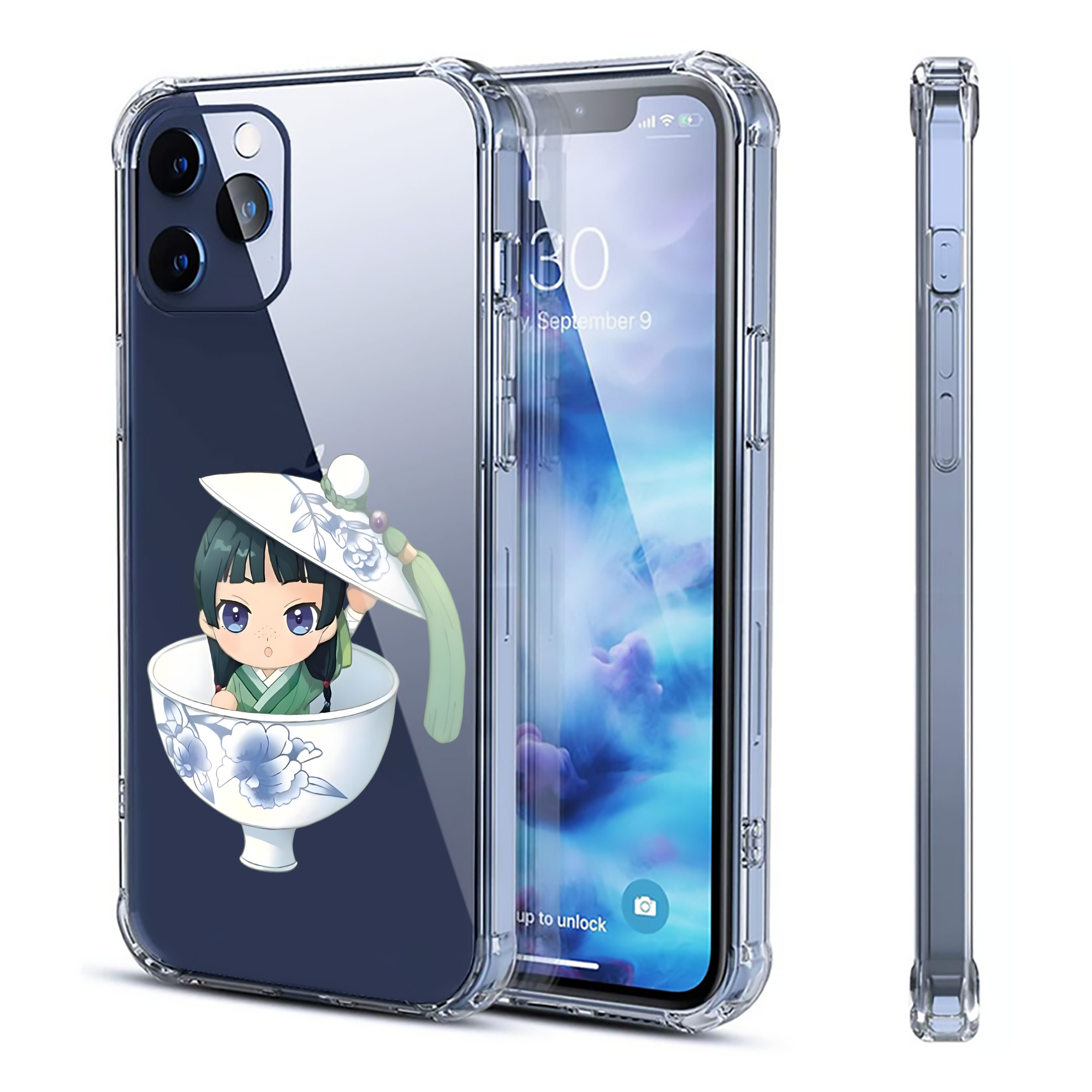 （画像用） 薬屋のひとりごと The Apothecary Diaries 【iPhone 12シリーズ対応】透明スマホケース（クリアソフトケース）
